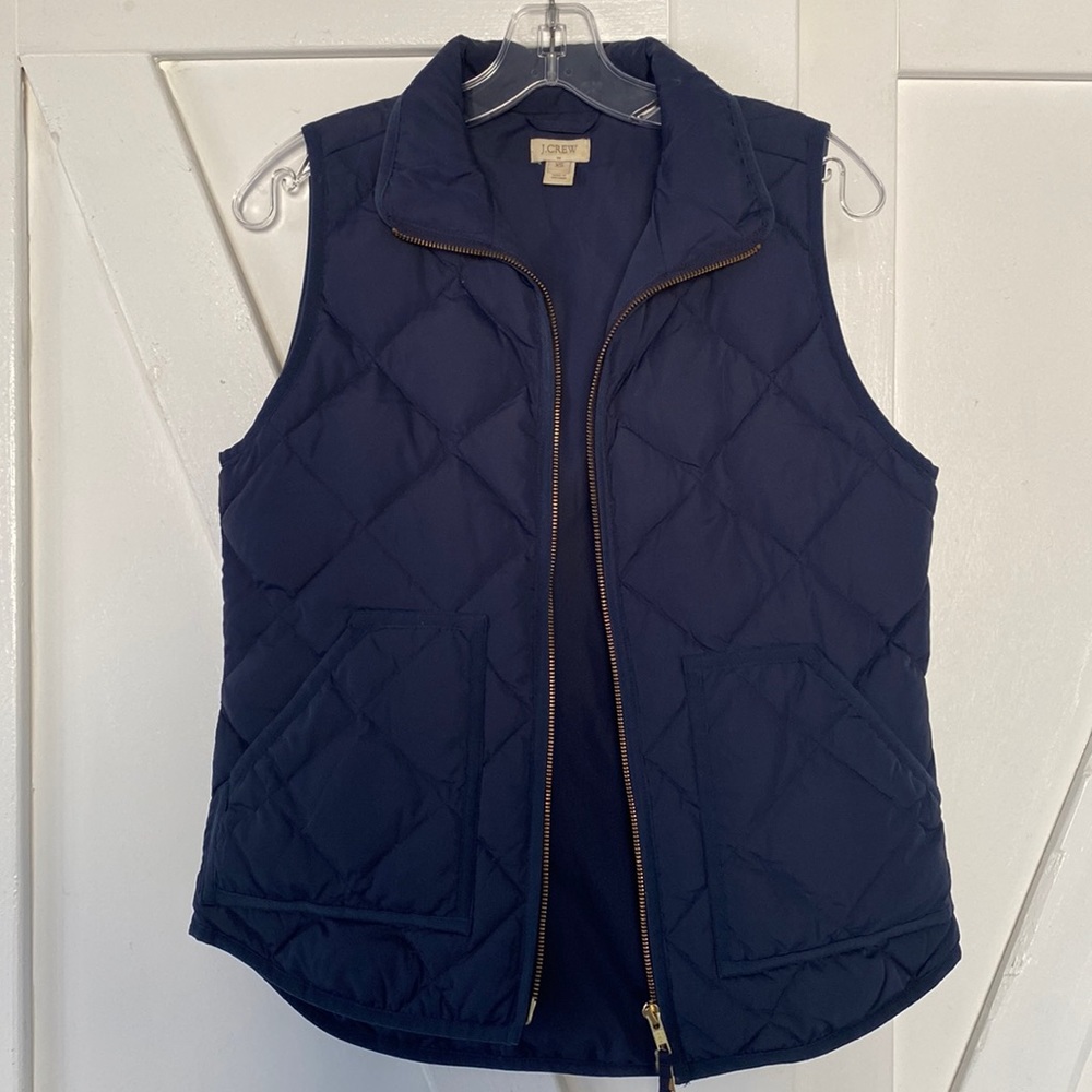 J. Crew Navy Puffer Vest (XS)